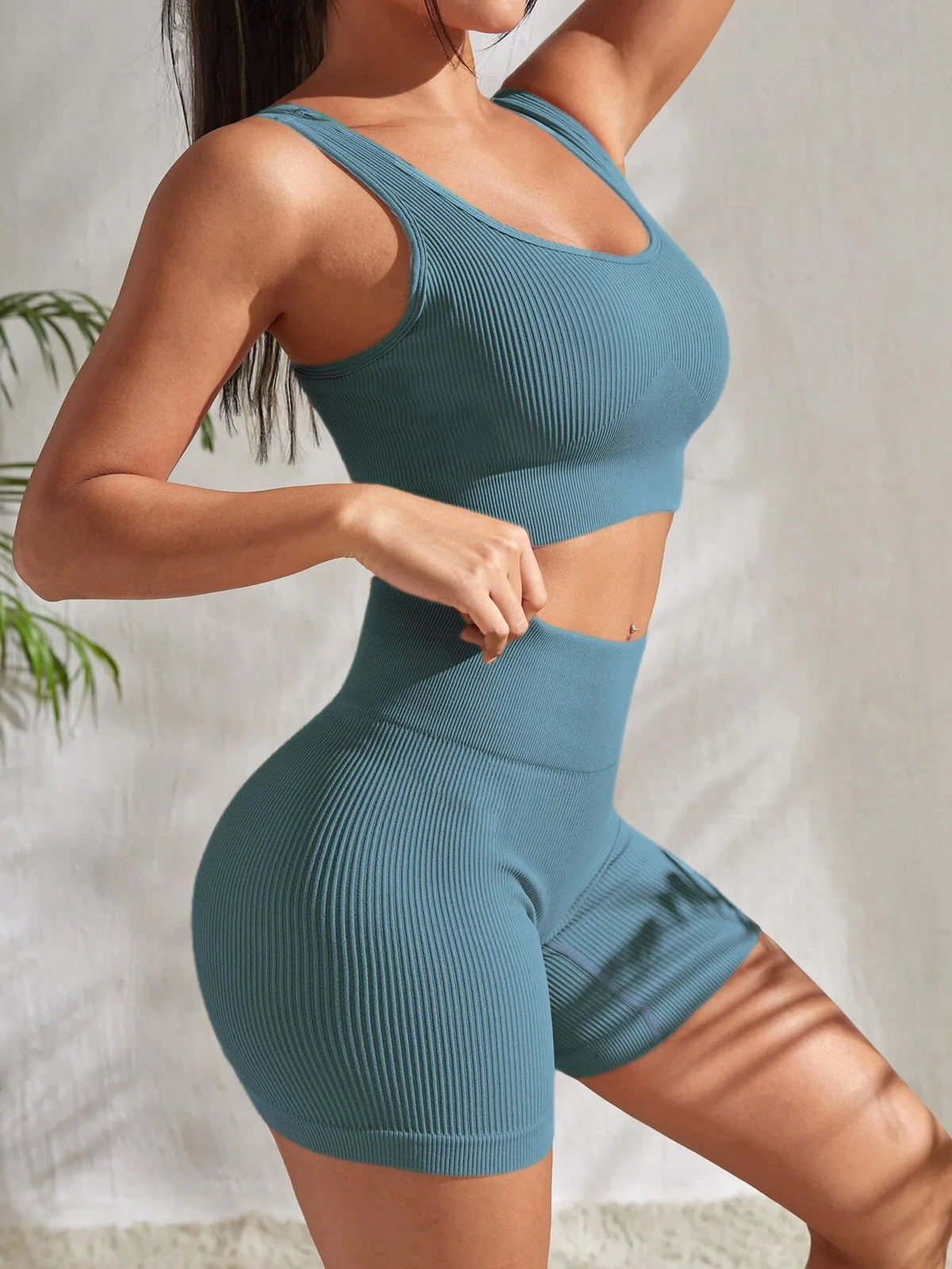 Conjunto Canelado Shorts e Top [Últimas Unidades]