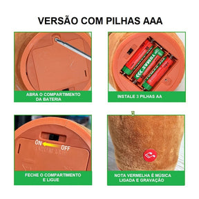 Cacto Dançante e Falante - Toca Músicas e Repete a Fala